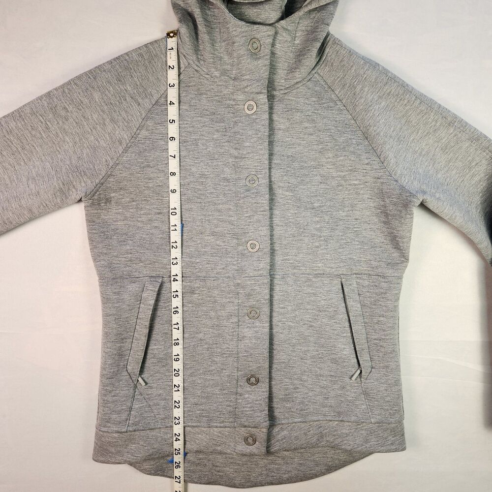 The North Face Jacket Womens Medium Gray Snap Hoodie - Picture 5 of 13